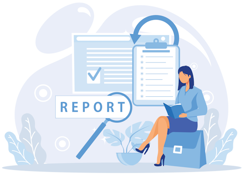 Reports and Statistics Illustration